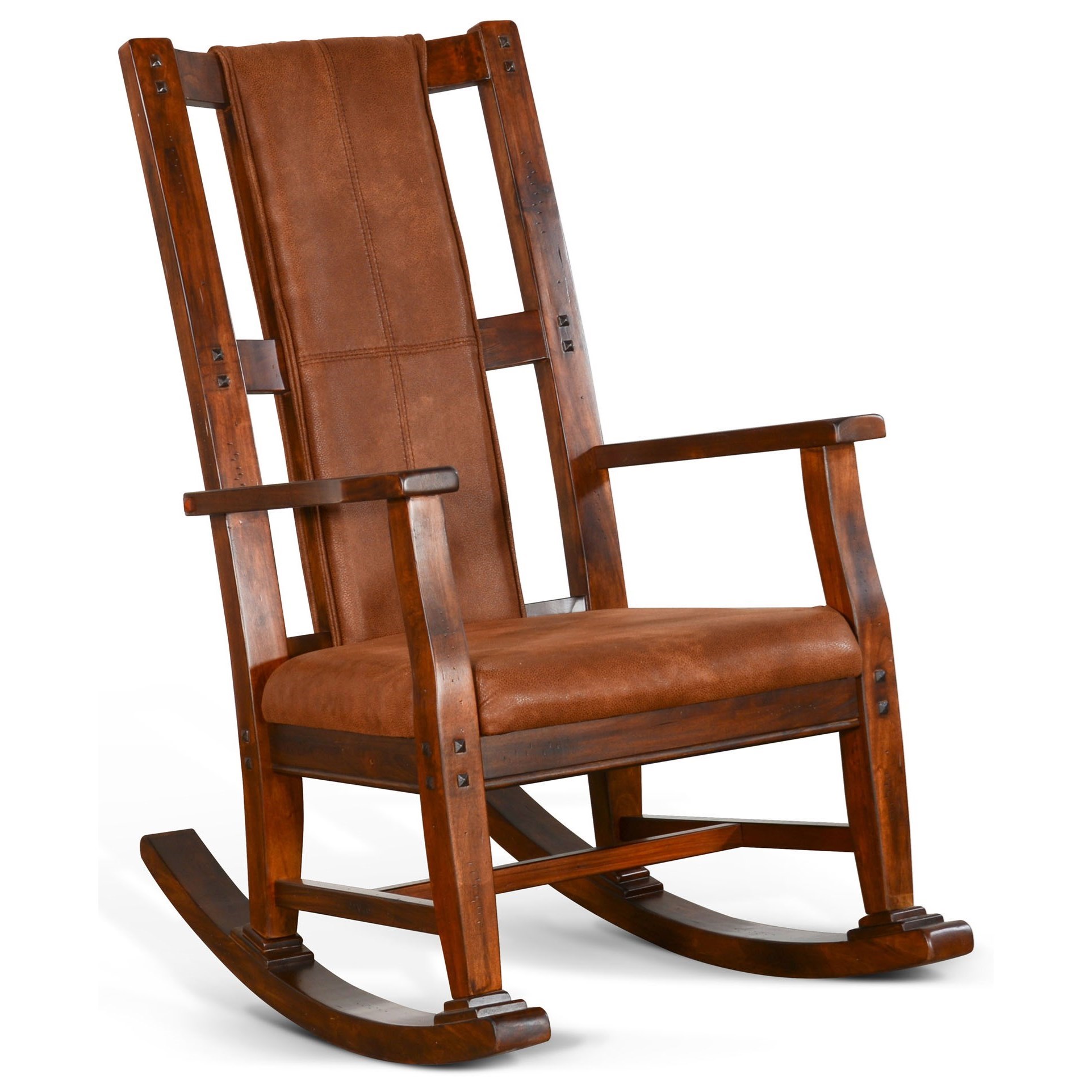 Traditional upholstered 2025 rocking chair
